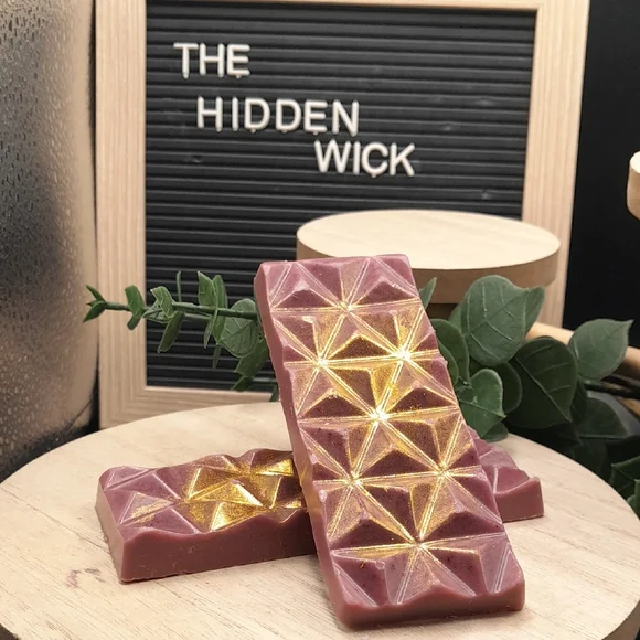 Baked Apple Pie Handmade Brown And Gold Wax Melt Bars, Pack Of 2 - Picture 1 of 5